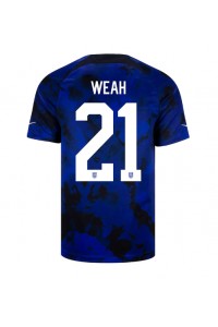 Verenigde Staten Timothy Weah #21 Voetbaltruitje Uit tenue WK 2022 Korte Mouw